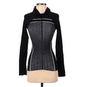 2 Athleta pieces for $45 black and grey athleta running zip up w/hood